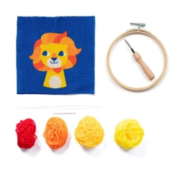 My Mandarine Punch needle sett 18x18cm – Lion