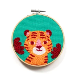 My Mandarine Punch needle sett 18x18cm – Tiger