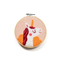 My Mandarine Punch needle sett 18x18cm – Unicorn
