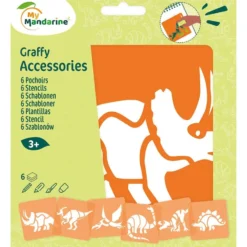 My Mandarine Sjablongsett 6 motiver – Dinosaurer