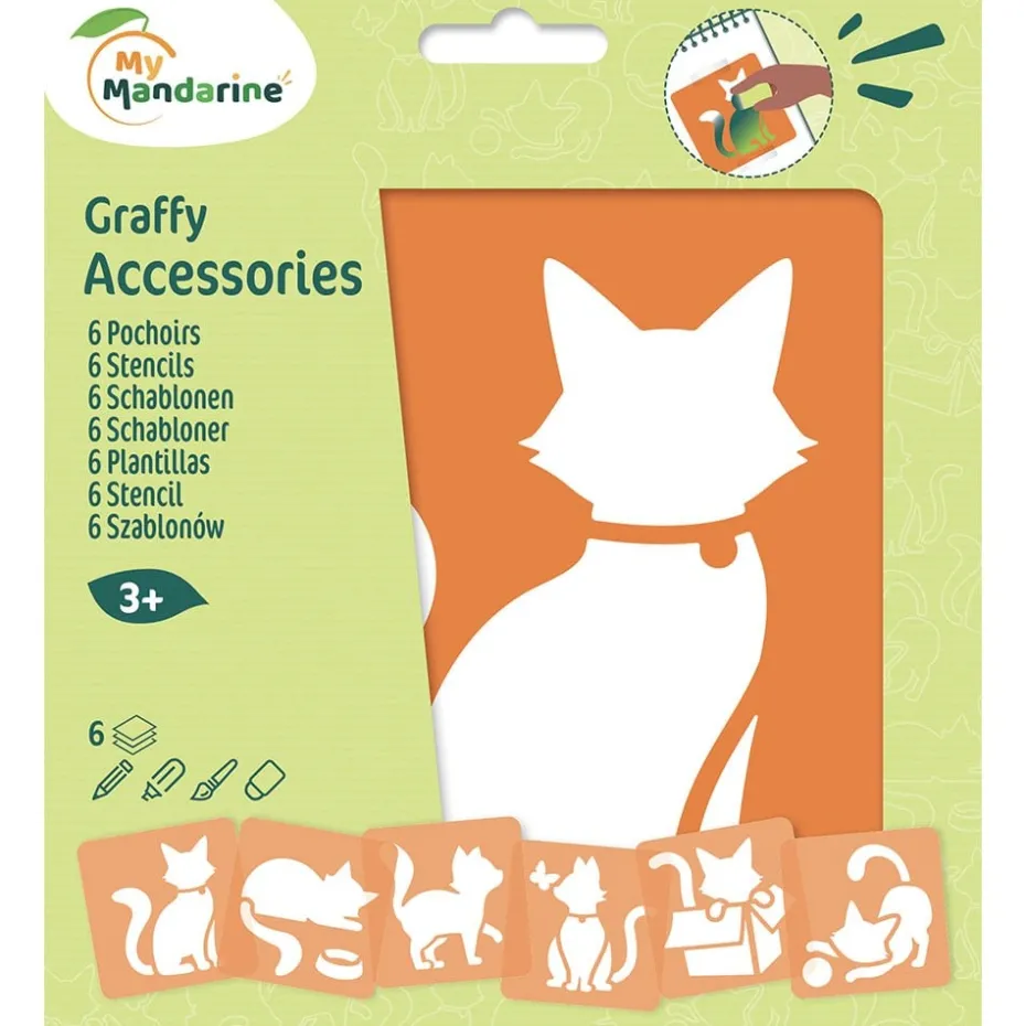 My Mandarine Sjablongsett 6 motiver – Katter