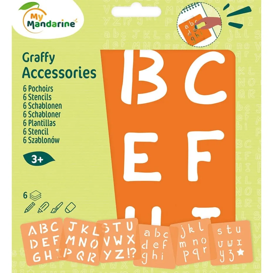 My Mandarine Sjablongsett 6 motiver – Alfabet