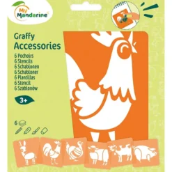 My Mandarine Sjablongsett 6 motiver – Bondegårdsdyr