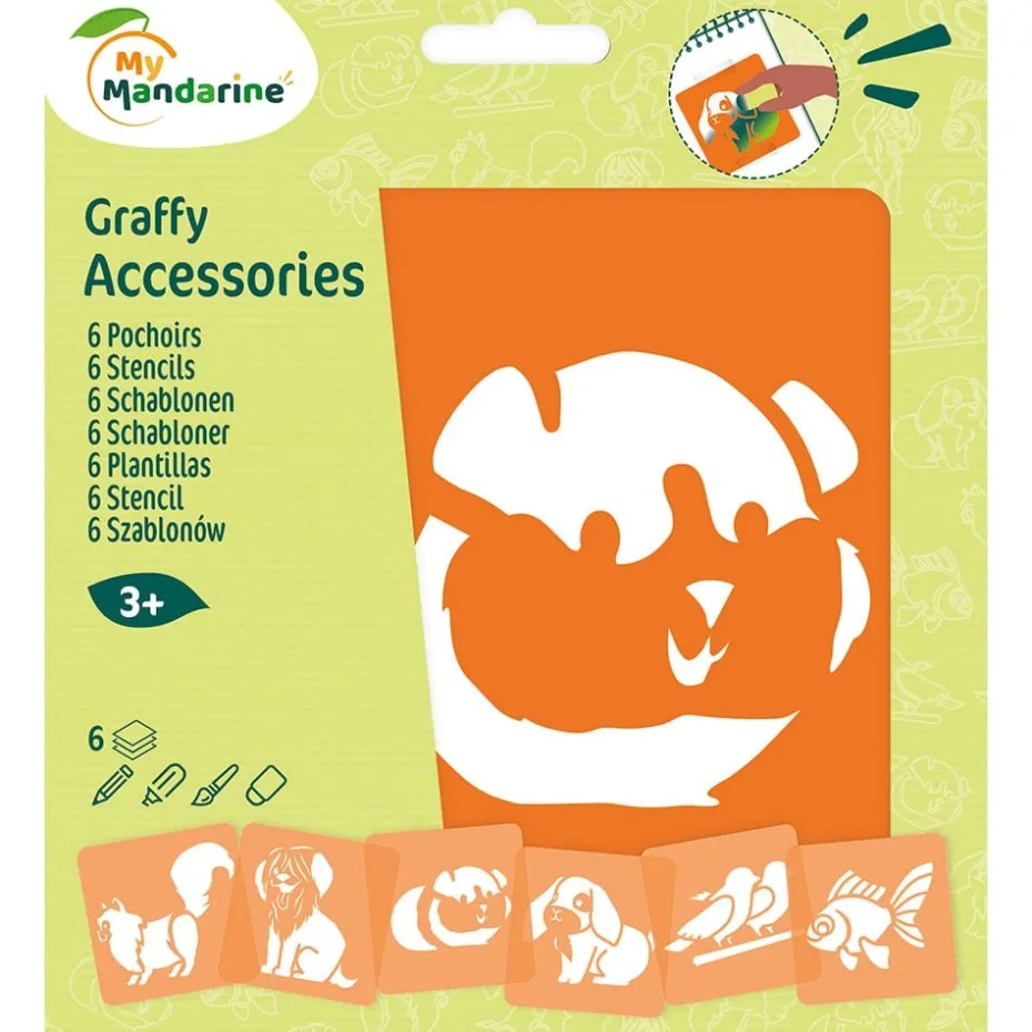 My Mandarine Sjablongsett 6 motiver – Husdyr
