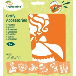 My Mandarine Sjablongsett 6 motiver – Prinsesser