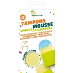 My Mandarine Skumpensel rund – 3stk – 3,5cm