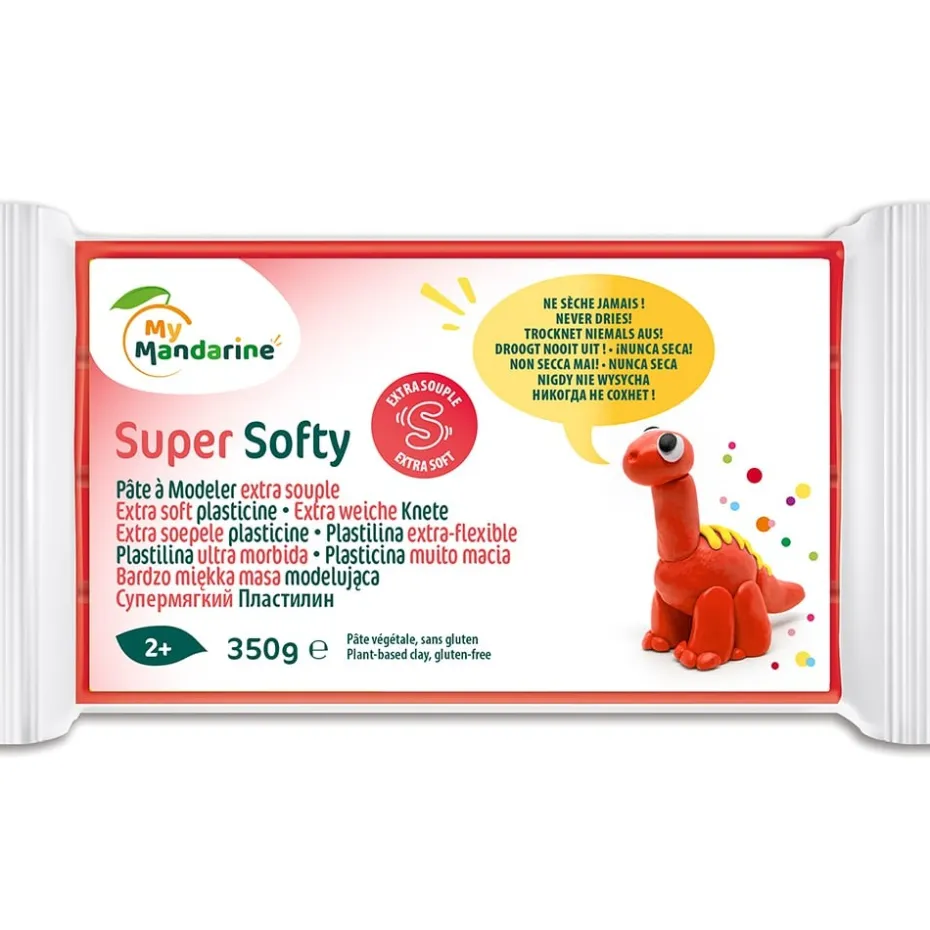 My Mandarine Super Softy Plastelina – 350g – Rød