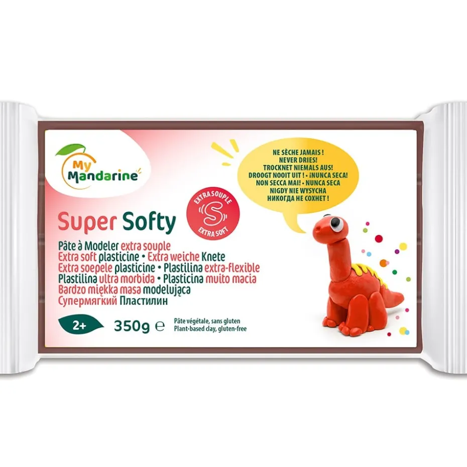 My Mandarine Super Softy Plastelina – 350g – Brun