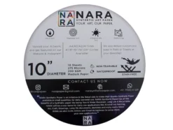 Nara Syntetisk papir – Hvit sirkel 25,4cm 200g