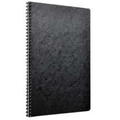 Nomaddict Notatbok Spiral A4 linjer m/marg – Sort