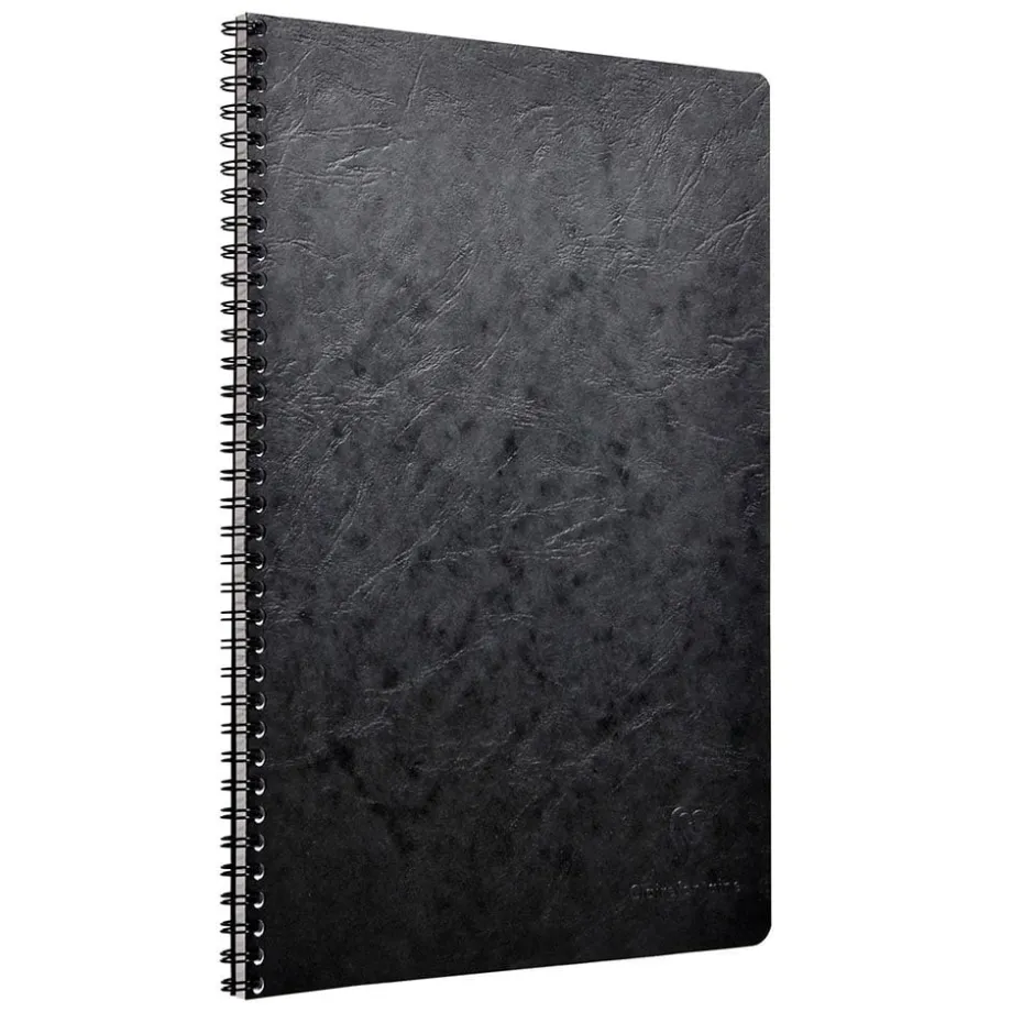 Nomaddict Notatbok Spiral A4 linjer m/marg – Sort