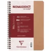 Nomaddict Notatbok Spiral A5 linjer – Brun