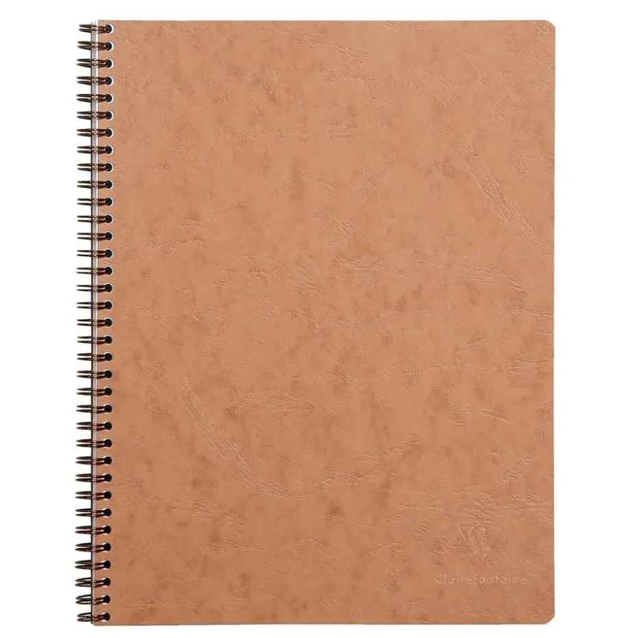 Nomaddict Notatbok Spiral A4+ linjer perforert – Brun