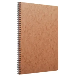 Nomaddict Notatbok Spiral A4 linjer m/marg – Brun