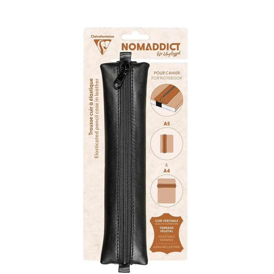 Nomaddict – Skinnpennal for notatbok – Sort