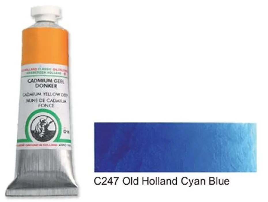 Old Holland 40ml, C247 Old Holland Cyan Blue