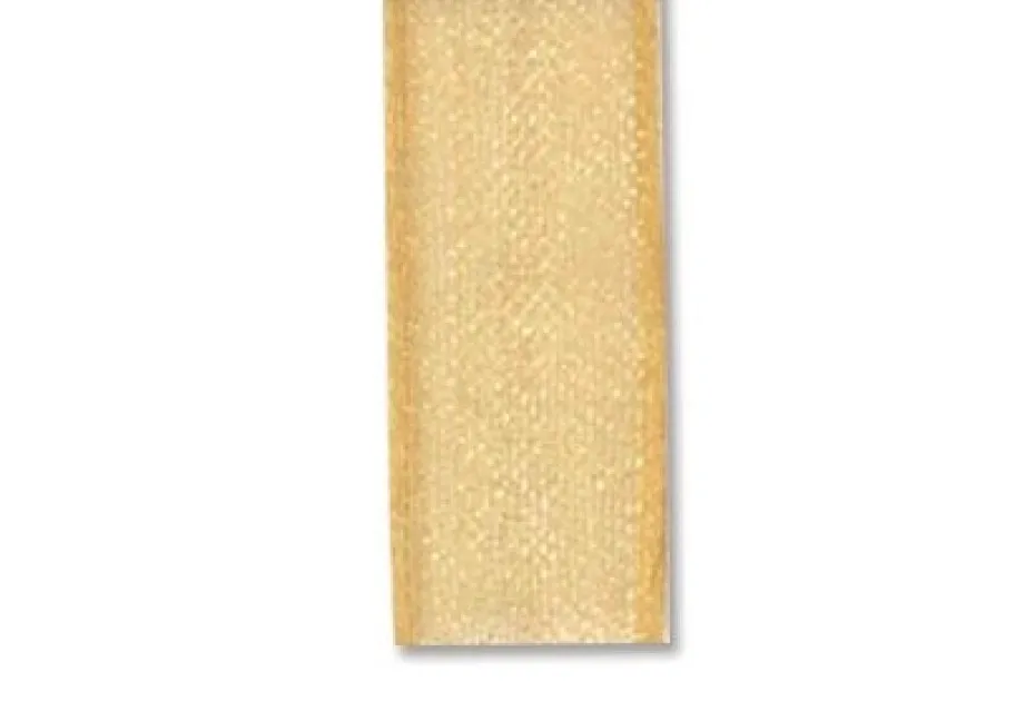 Organza bånd 10mm – 20 Gull – 10m