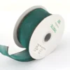 Organzabånd m/wire 40mm grønn 10m