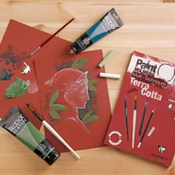 PaintON Mix Media Papirblokk Terracotta – 20ark 250g – A4