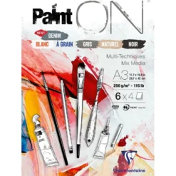 PaintON Mix Media Papirblokk No6 – 24ark 250g – A3