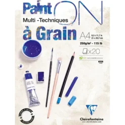 PaintON Mix Media Papirblokk Struktur – 20ark 250g – A4