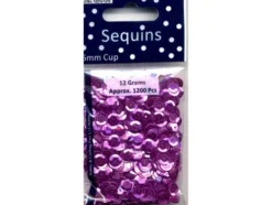 Paljetter Cup – 6mm 12g – Fuchsia