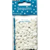 Paljetter Cup – 6mm 10g – Hvit AB