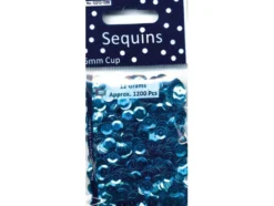 Paljetter Cup – 6mm 12g – Turkis