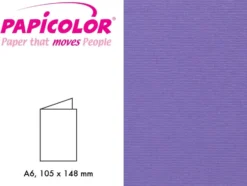 Papicolor Doble kort A6 – 946 Lilla – 6stk