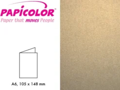 Papicolor Doble kort A6 – 338 Metallic Gold – 6stk