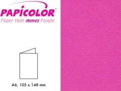 Papicolor Doble kort A6 – 912 Rosa – 6stk