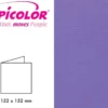Papicolor Doble kort 152x152mm – 946 Lilla – 6stk