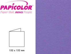 Papicolor Doble kort 152x152mm – 946 Lilla – 6stk