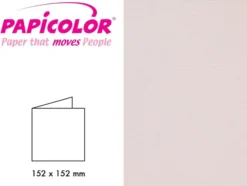 Papicolor Doble kort 152x152mm – 923 Lys rosa – 6stk