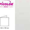Papicolor Doble kort 152x152mm – 330 Metallic Perlehvit-6stk