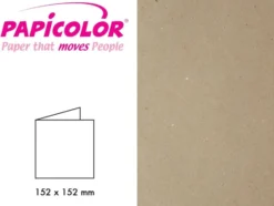 Papicolor Doble kort 152x152mm – 322 Natur Kraft – 6stk
