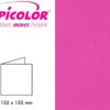 Papicolor Doble kort 152x152mm – 912 Rosa – 6stk