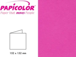 Papicolor Doble kort 152x152mm – 912 Rosa – 6stk