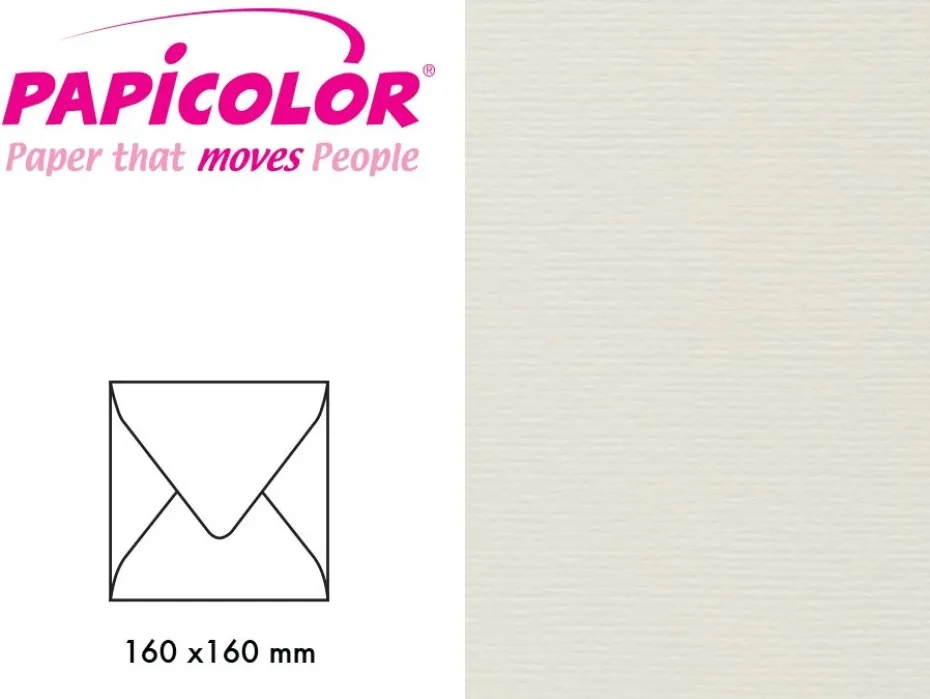 Papicolor Konvolutt 160x160mm – 903 Elfenben – 6stk
