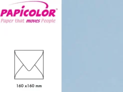 Papicolor Konvolutt 160x160mm – 955 Lys blå – 6stk