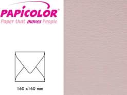 Papicolor Konvolutt 160x160mm – 922 Støvet rosa – 6stk