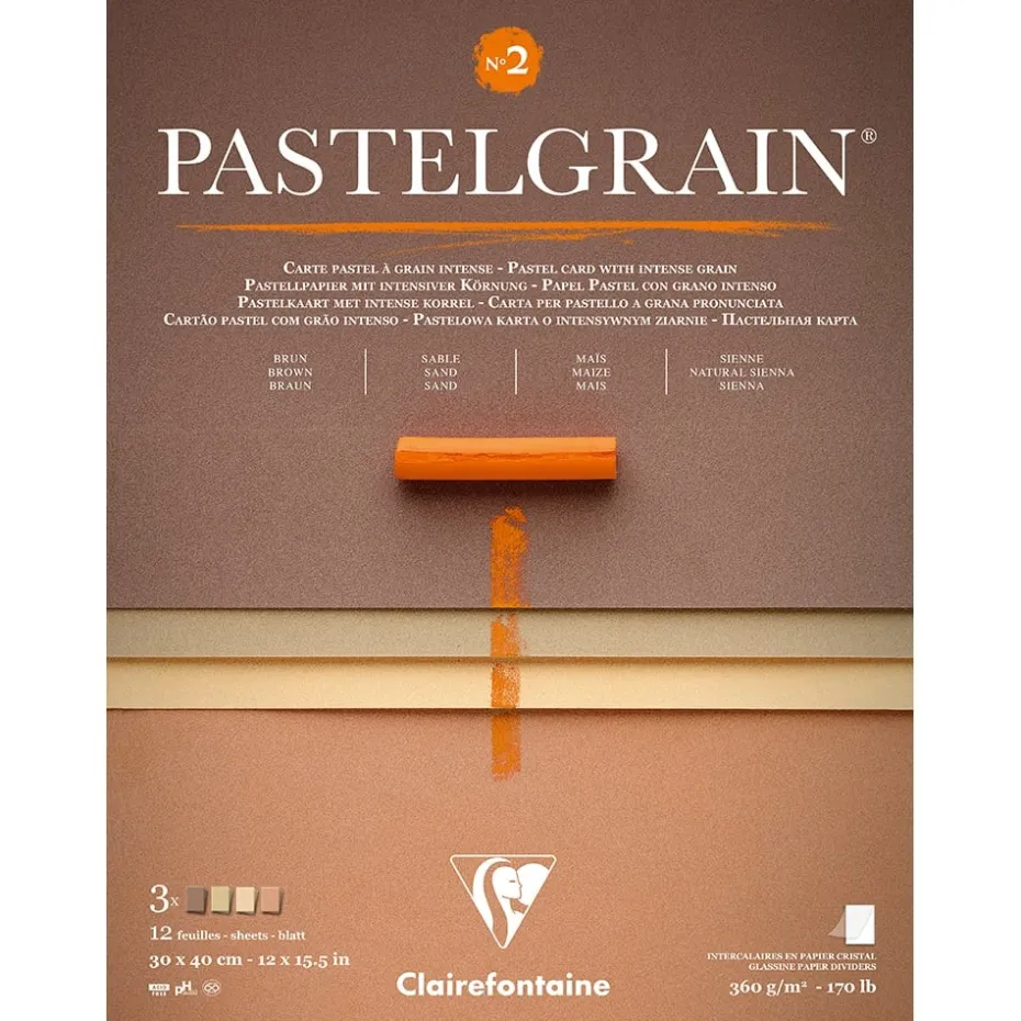 Pastelgrain Pastellblokk – 30x40cm 12ark 360g – No 2