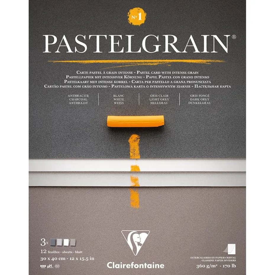Pastelgrain Pastellblokk – 30x40cm 12ark 360g – No 1