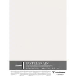 Pastelgrain Pastellpapir – 50x70cm 5ark 360g – White