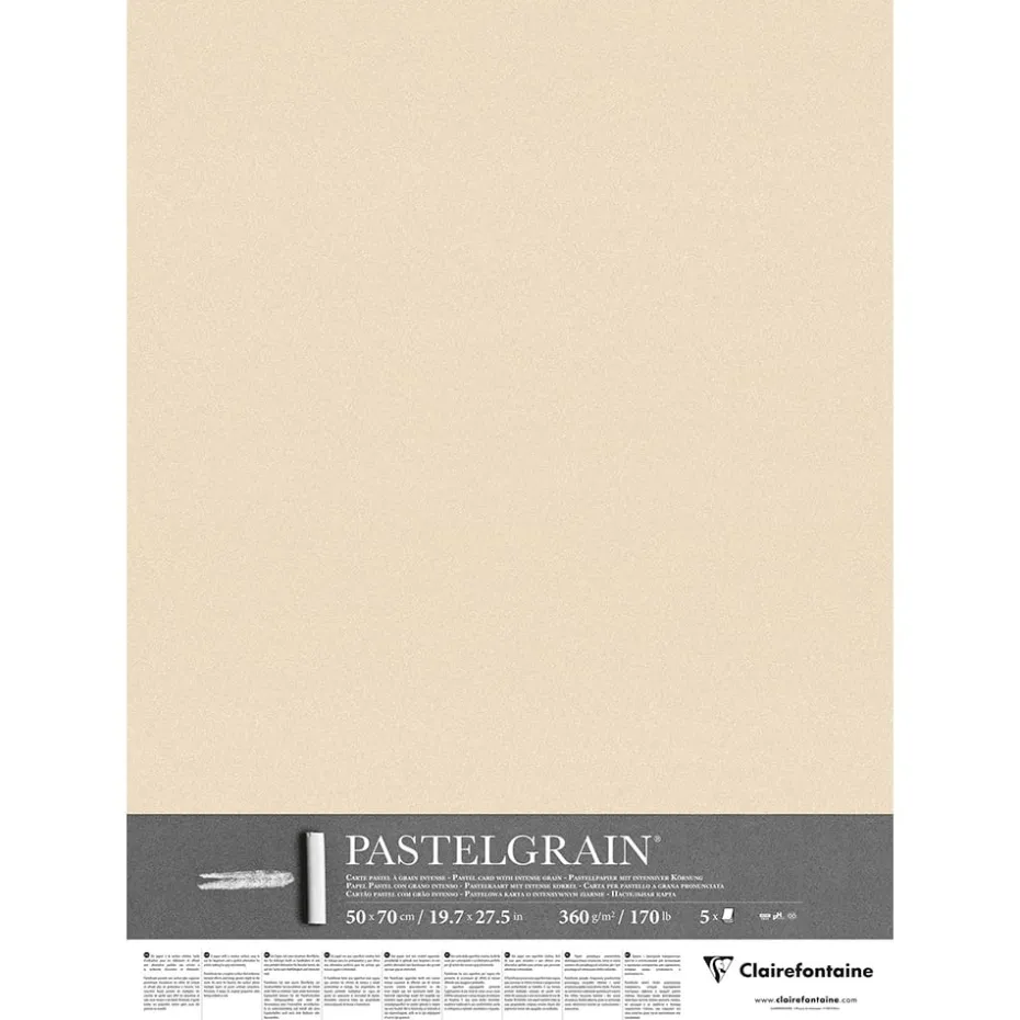 Pastelgrain Pastellpapir – 50x70cm 5ark 360g – Maize