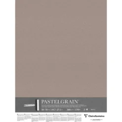 Pastelgrain Pastellpapir – 50x70cm 5ark 360g – Dark grey