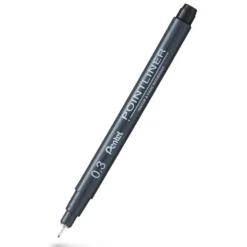Pentel Pointliner – Sett med 5 stk Fineliner – Sort