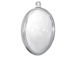 Plastegg delbart transparent 5stk – 80mm