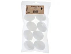 Plastegg – 60mm – Hvit – 8stk