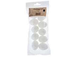 Plastegg – 45mm – Hvit – 10stk